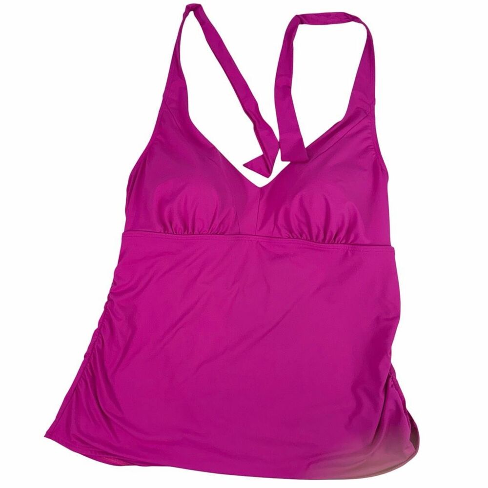 Lands End Halter Tankini Top size 18 Pink